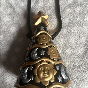 Timmy Woods Black and Gold Crossbody Bag